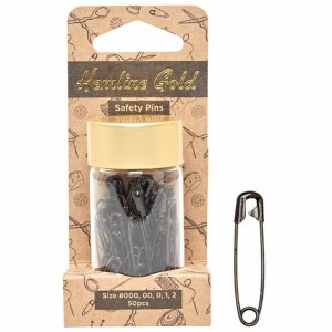 Imperdibles color negro Hemline Gold