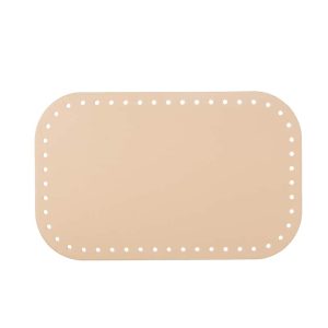 Base rectangular polipiel Beige 28x17.5 cm